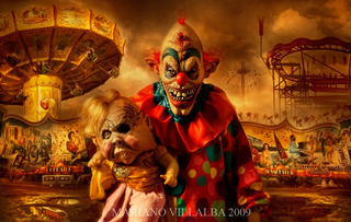 Illustration for article titled Angels, clowns and a deep dark place: the art of Mariano Villalba